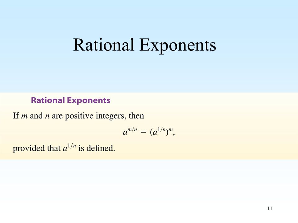 11 Rational Exponents