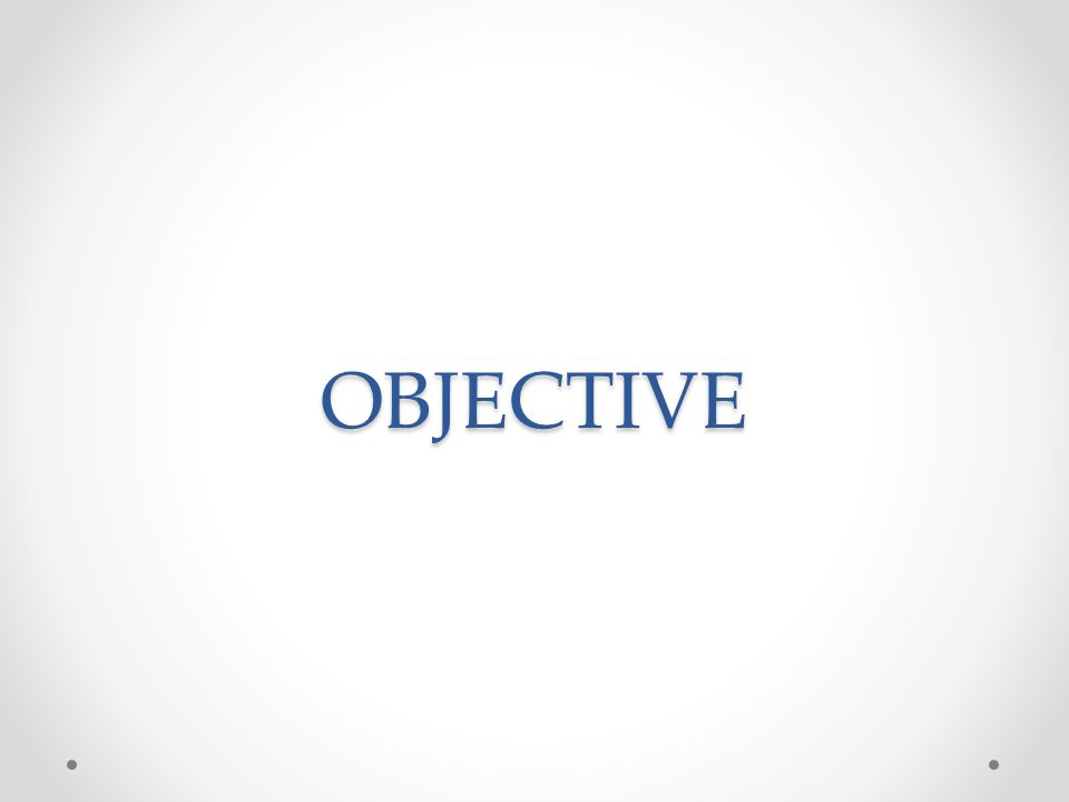 objective of this thesis objective of this thesis