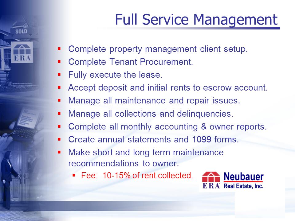 Full Service Management  Complete property management client setup.