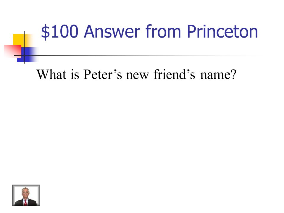 $100 Question from Princeton Alex Santo