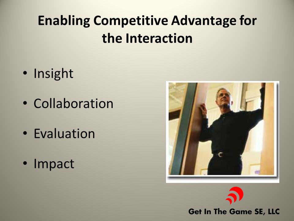 Enabling Competitive Advantage for the Interaction Insight Collaboration Evaluation Impact