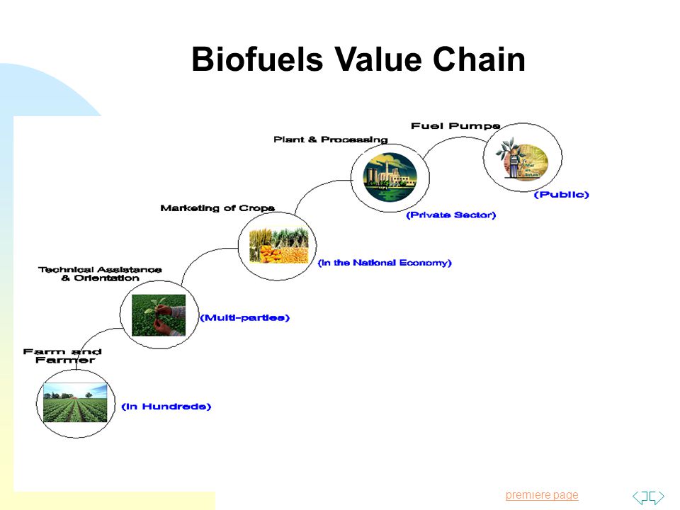 Passer à la première page Biofuels Value Chain