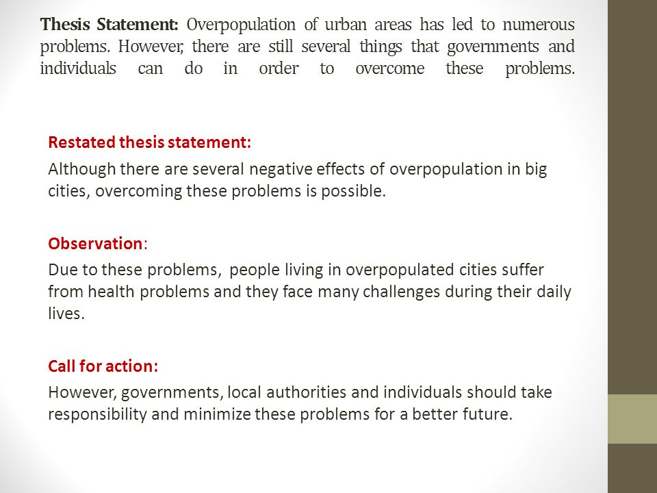 Problem Statement Example Thesis