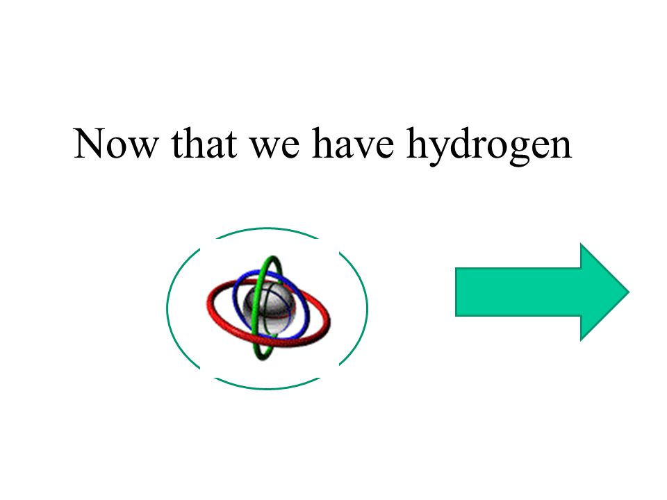 Now that we have hydrogen
