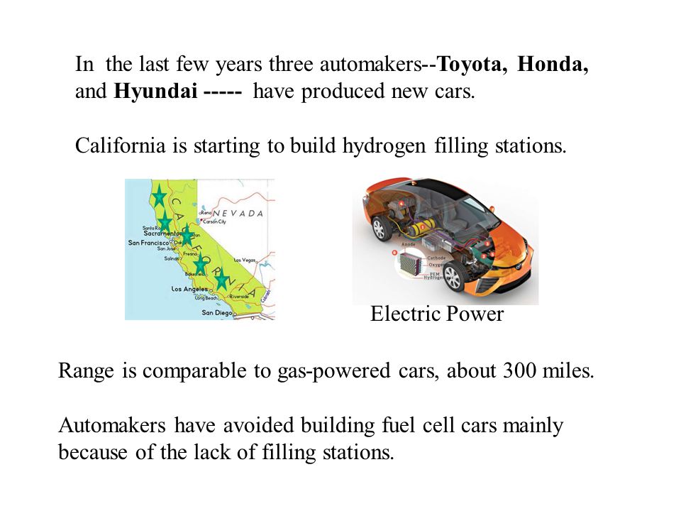 In the last few years three automakers--Toyota, Honda, and Hyundai have produced new cars.