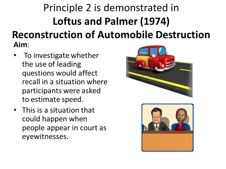 loftus and palmers aims and context loftus and palmers aims and context