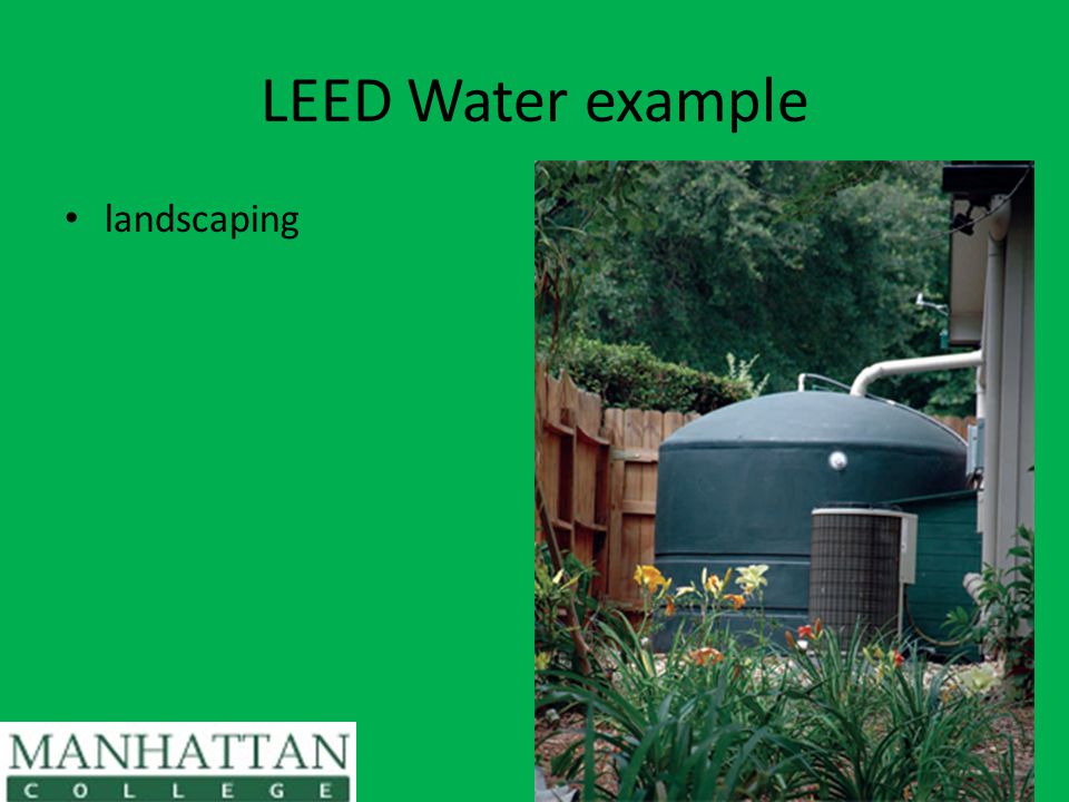 LEED Water example landscaping