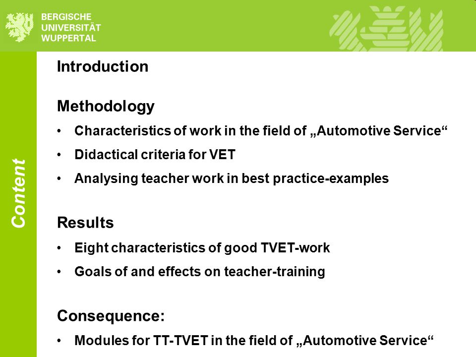good work characteristics