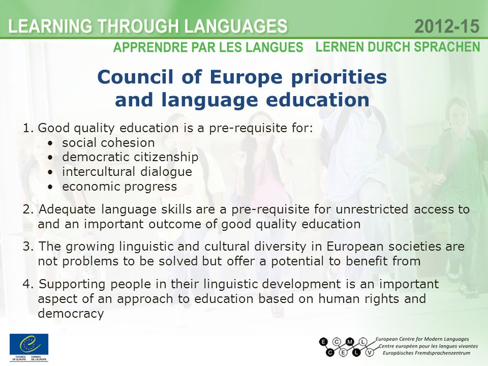 1.Good quality education is a pre-requisite for: social cohesion democratic citizenship intercultural dialogue economic progress 2.