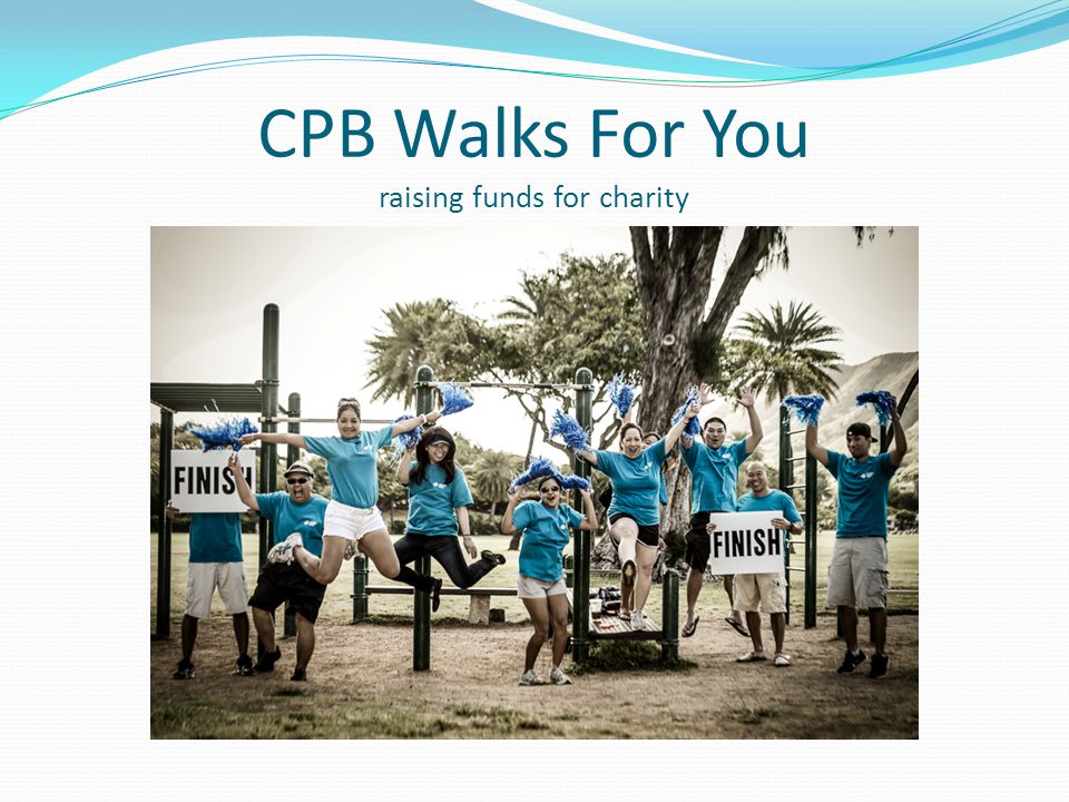 CPB Walks For You raising funds for charity