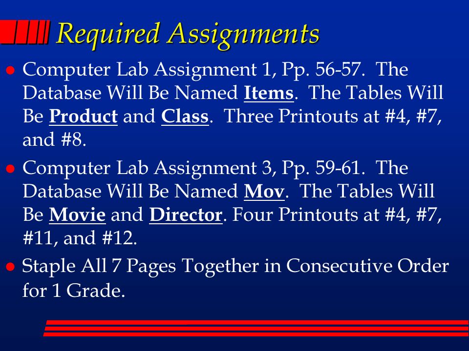 Required Assignments l Computer Lab Assignment 1, Pp.
