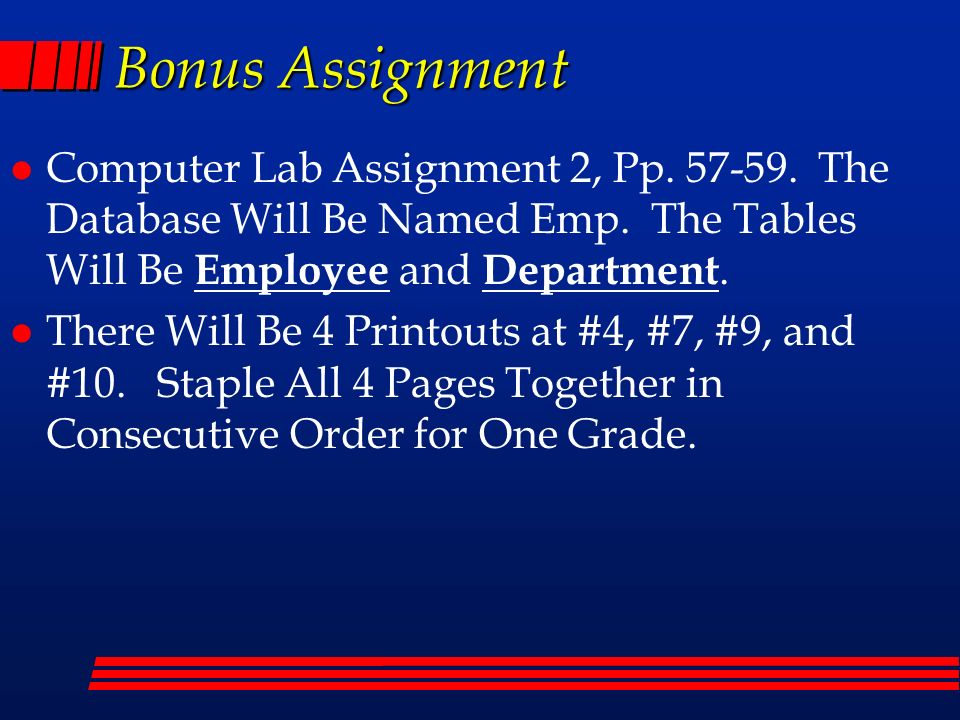 Bonus Assignment l Computer Lab Assignment 2, Pp