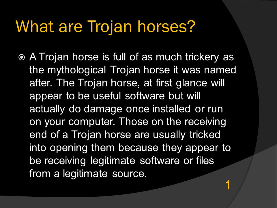 What are Trojan horses.