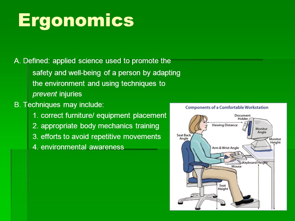 Ergonomics A.