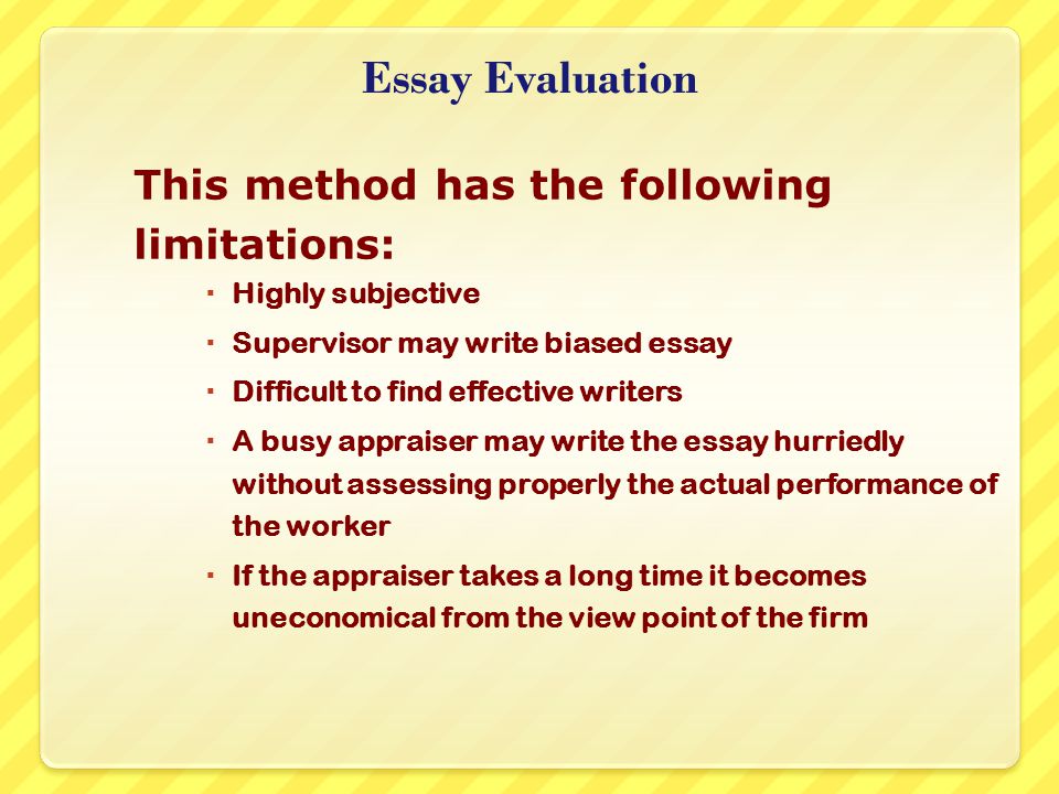 Evaluation Essay