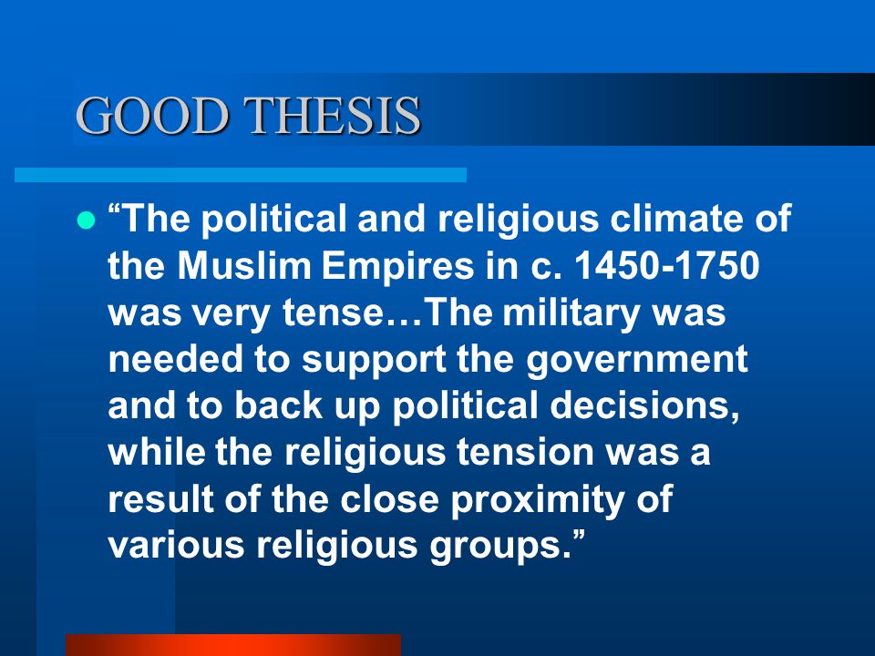 Religious thesis