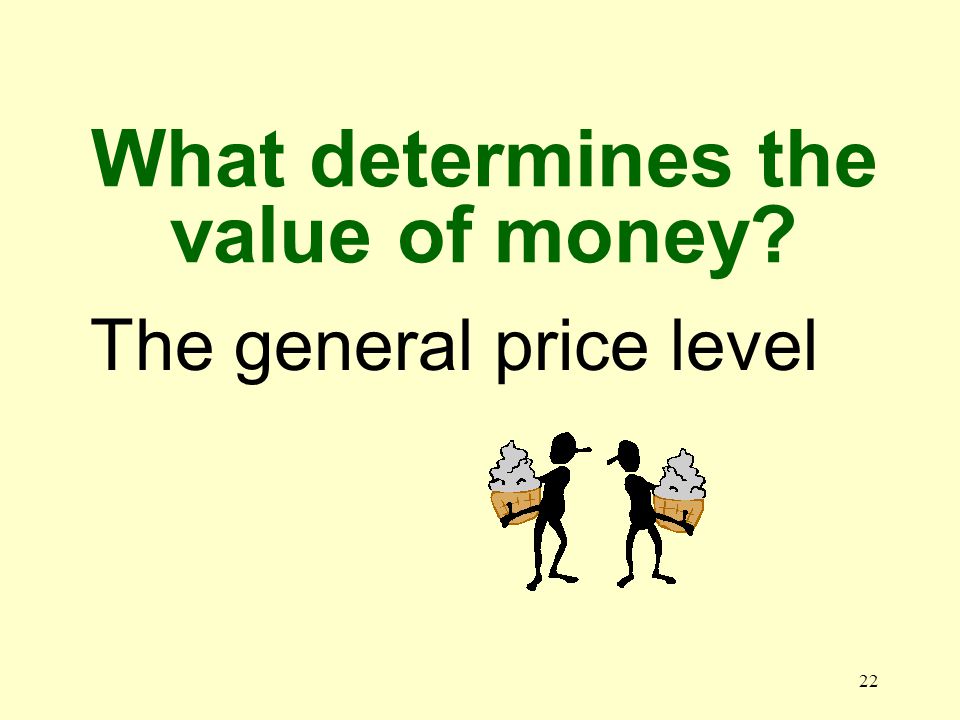 21 Why does money have value It is useful and relatively scarce