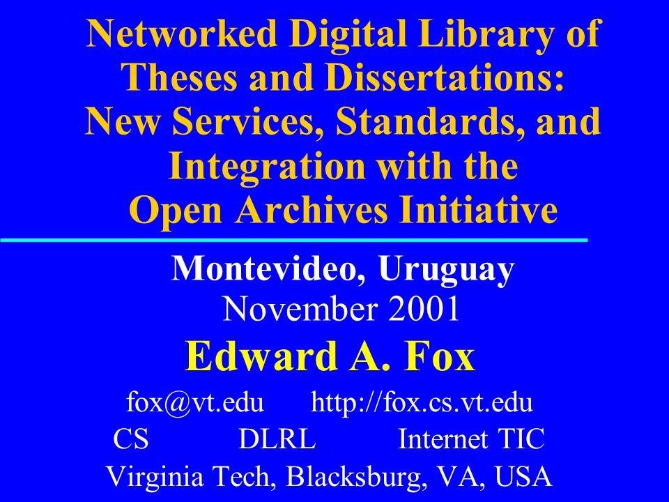Dissertation On Library Sc
