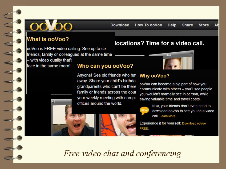 Free video chat and conferencing