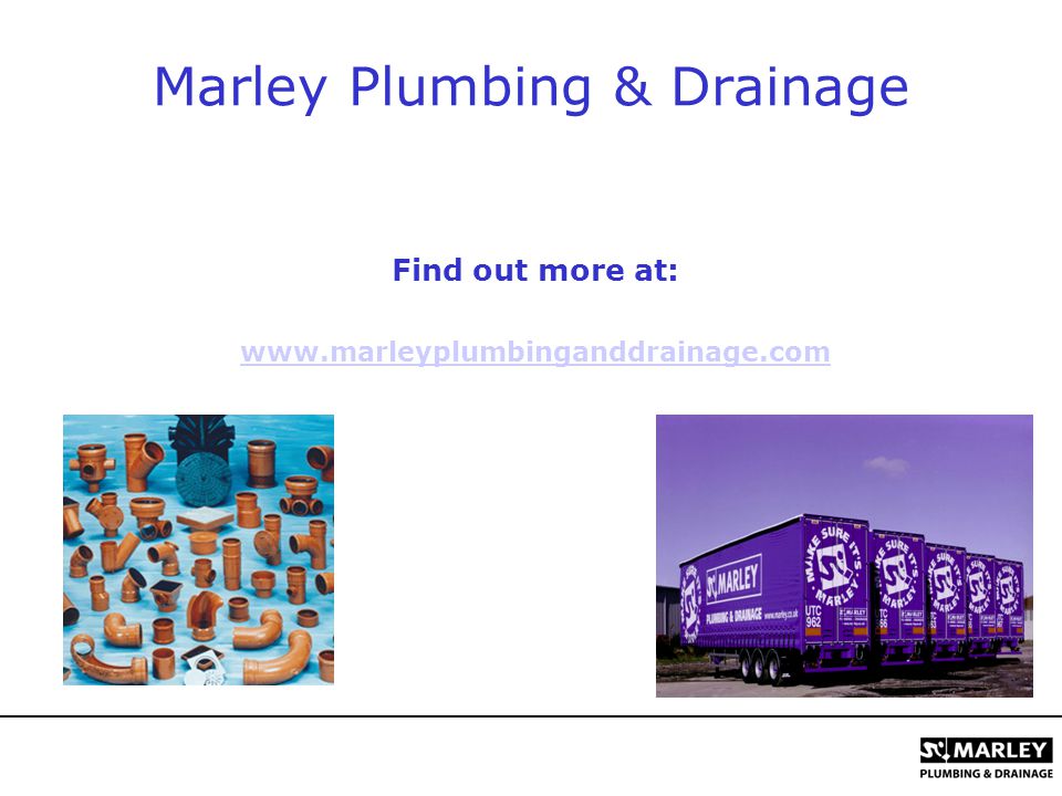 Marley Plumbing & Drainage Find out more at: