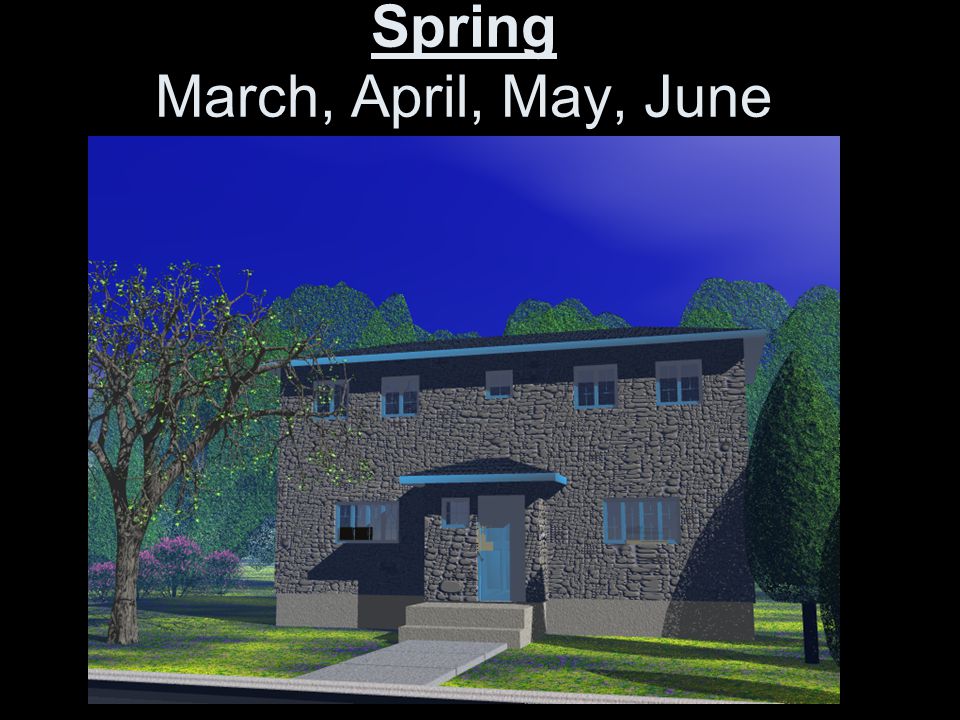 Spring March, April, May, June