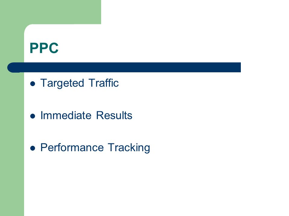 PPC Targeted Traffic Immediate Results Performance Tracking