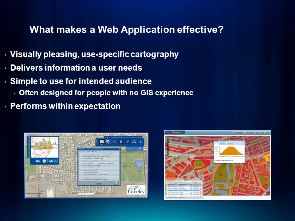 What makes a Web Application effective.