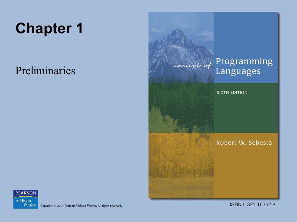 ISBN Chapter 1 Preliminaries
