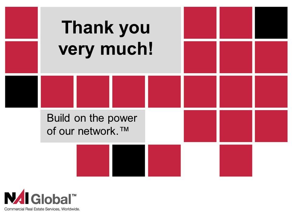 20 Thank you very much! Build on the power of our network.™