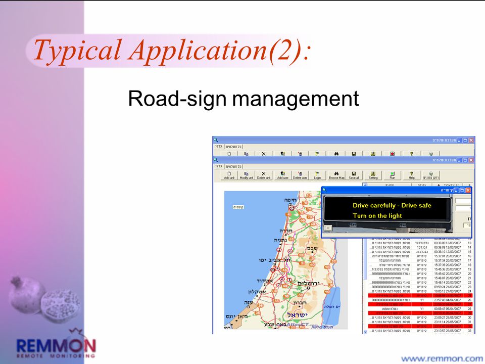 Typical Application(2): Road-sign management