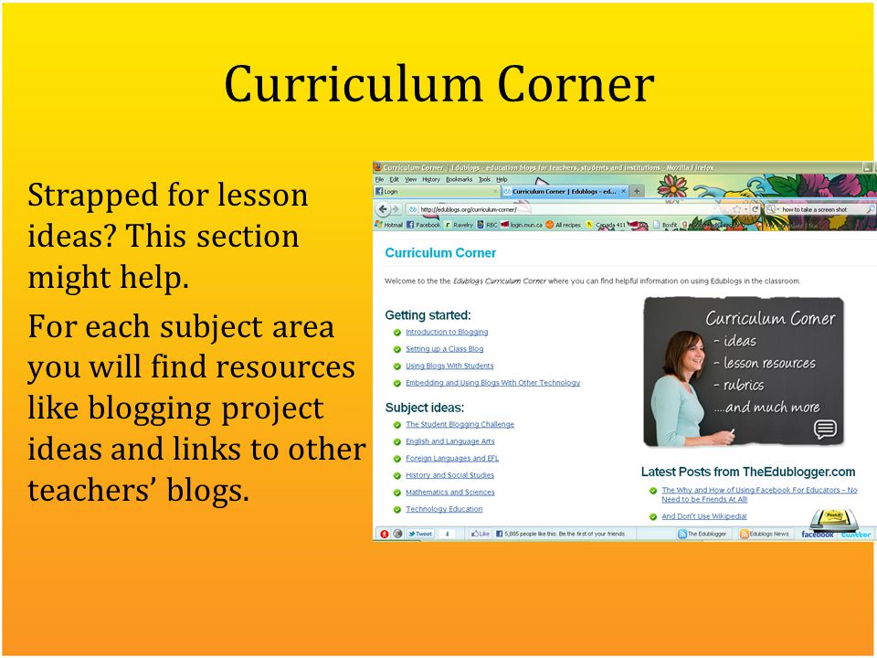 Curriculum Corner Strapped for lesson ideas. This section might help.