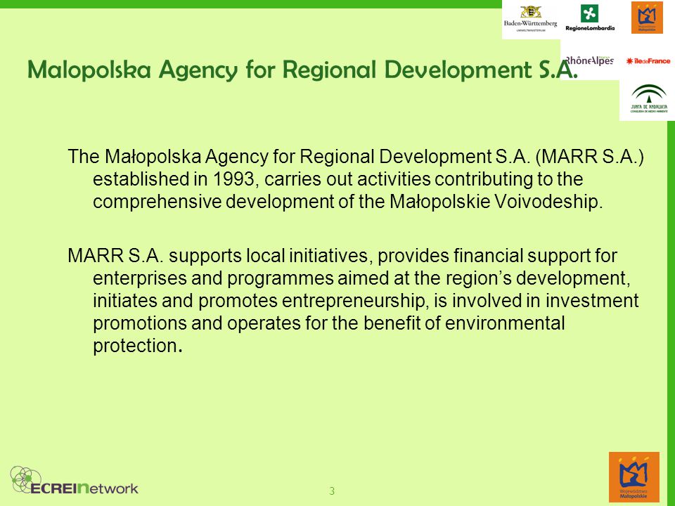 3 Malopolska Agency for Regional Development S.A.