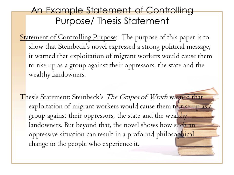 Thesis Statement For Research Paper
