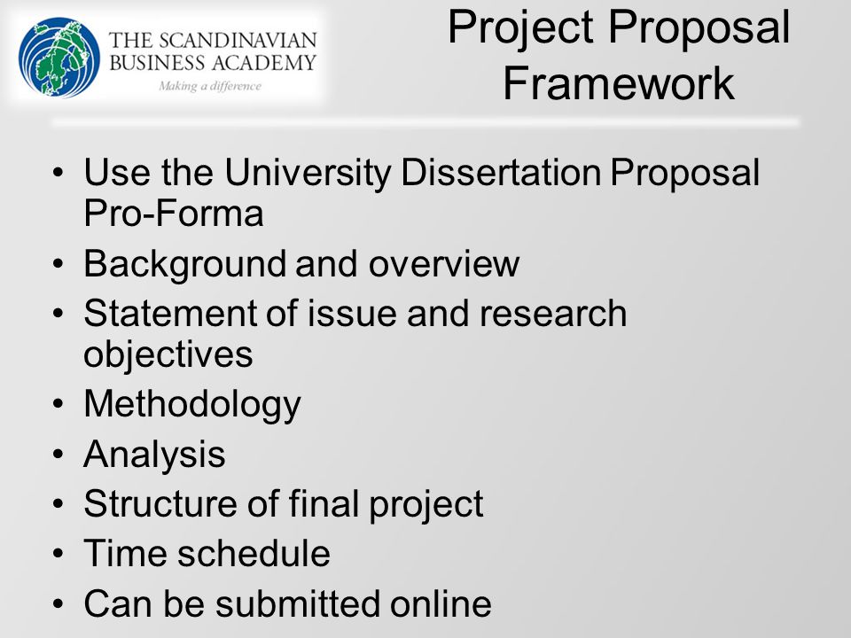 Dissertation Proposal Methodology