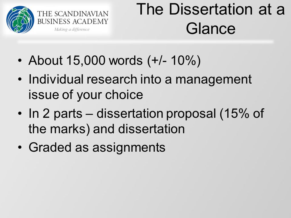 Dissertation Proposal Timescale