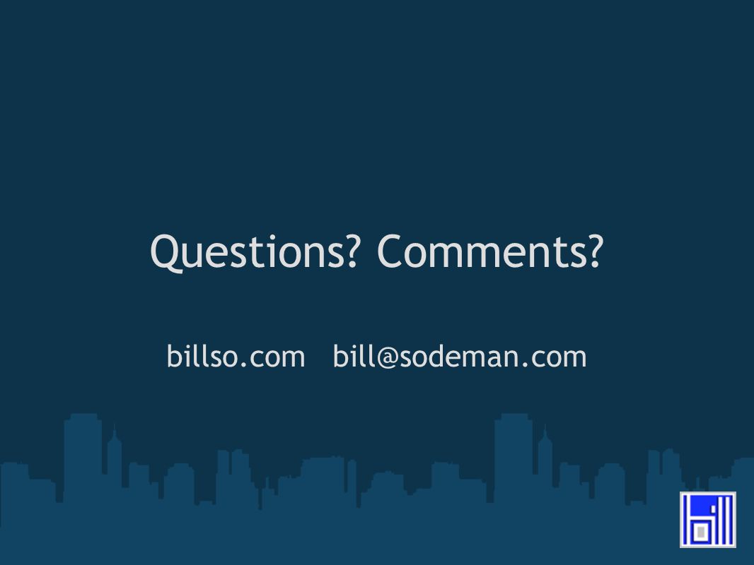 Questions Comments billso.com