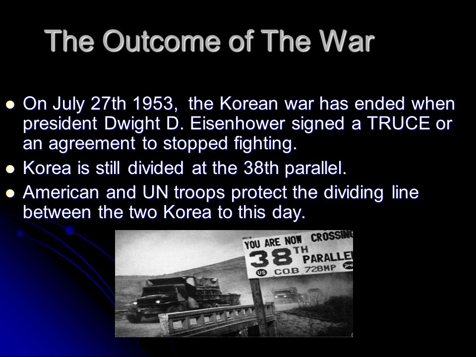 the korean war by wiphu dulyakahakit ppt download what was the outcome of the korean war