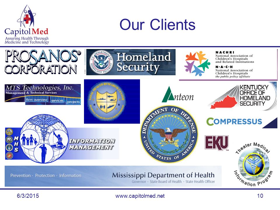 6/3/2015www.capitolmed.net10 Our Clients