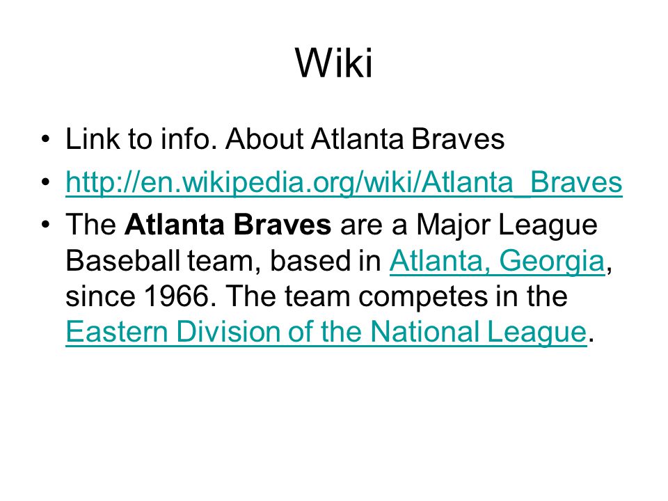 Wiki Link to info.