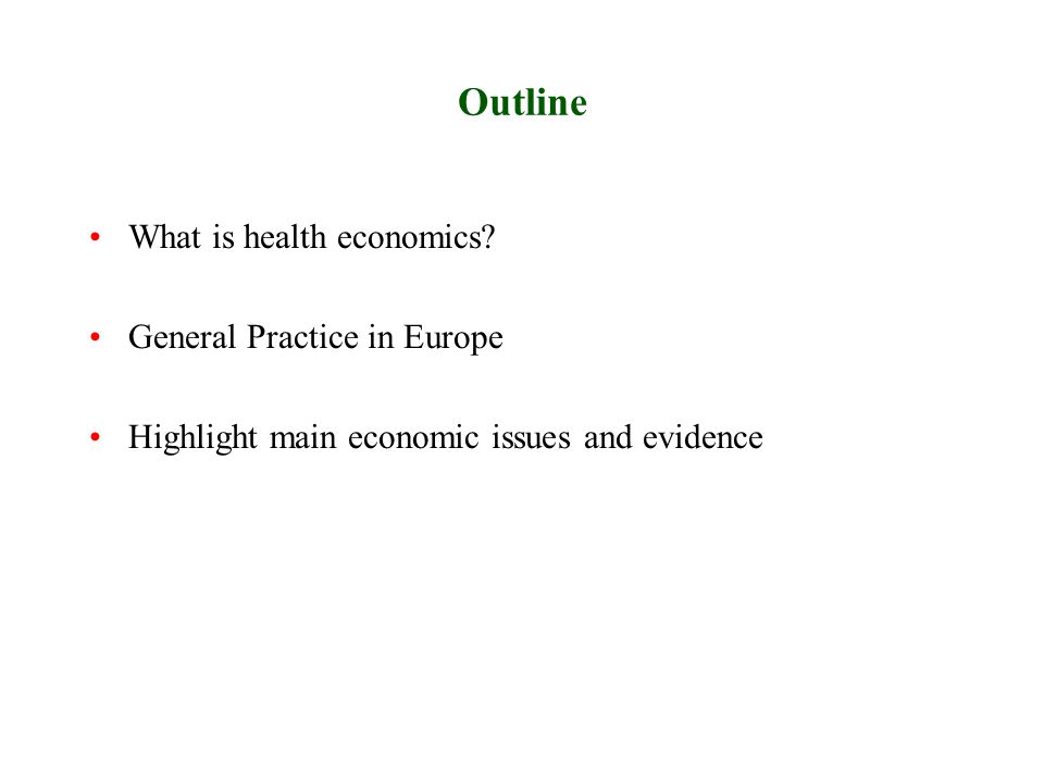 What is health economics.
