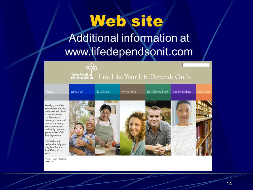 14 Web site Additional information at
