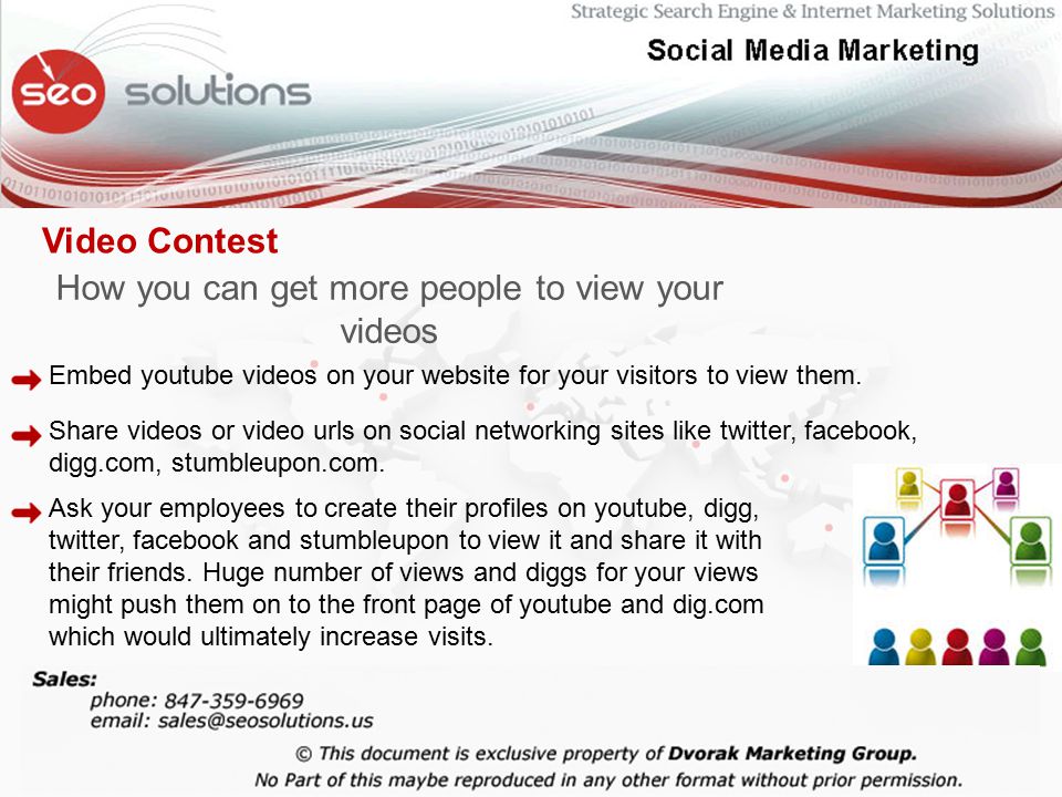 How you can get more people to view your videos Embed youtube videos on your website for your visitors to view them.