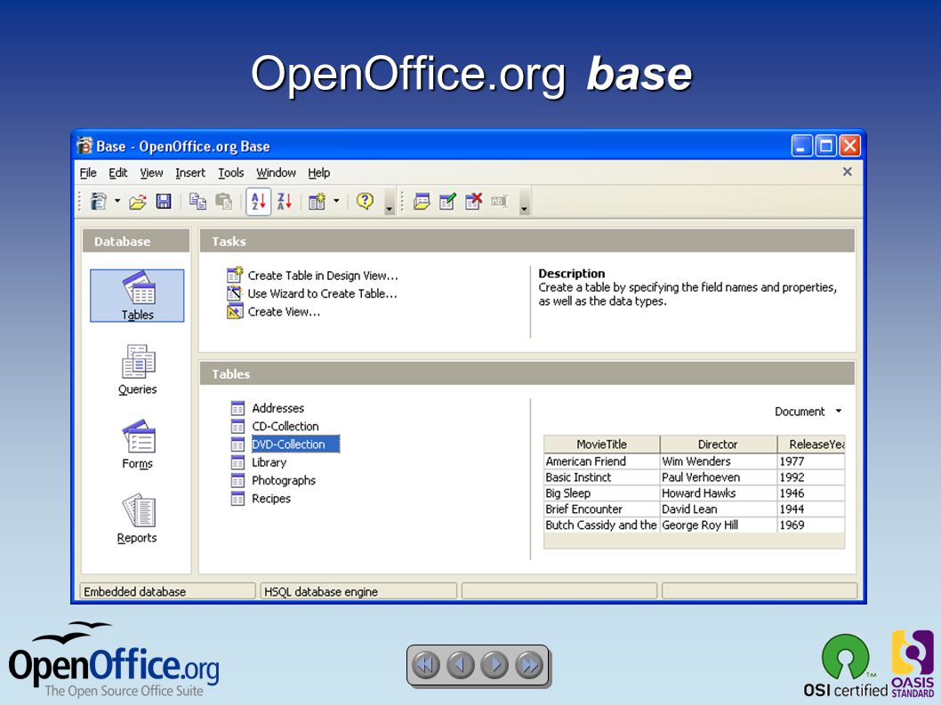 OpenOffice.org base