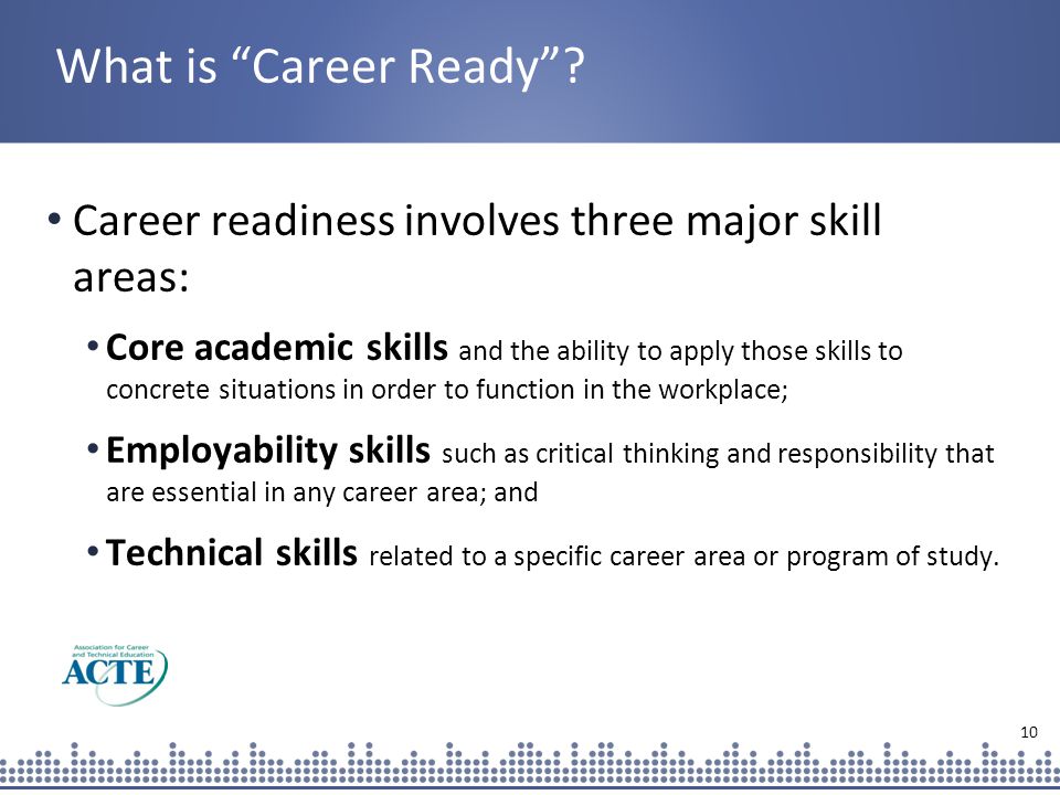 10 What is Career Ready .