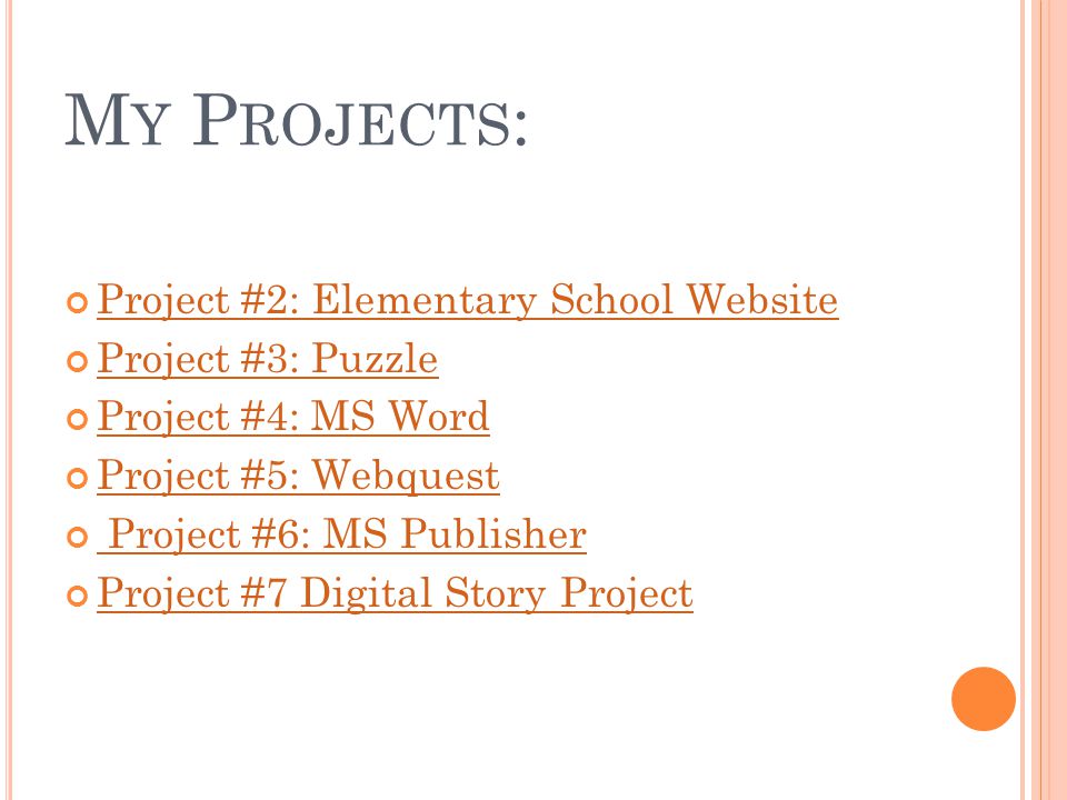 ms word projects