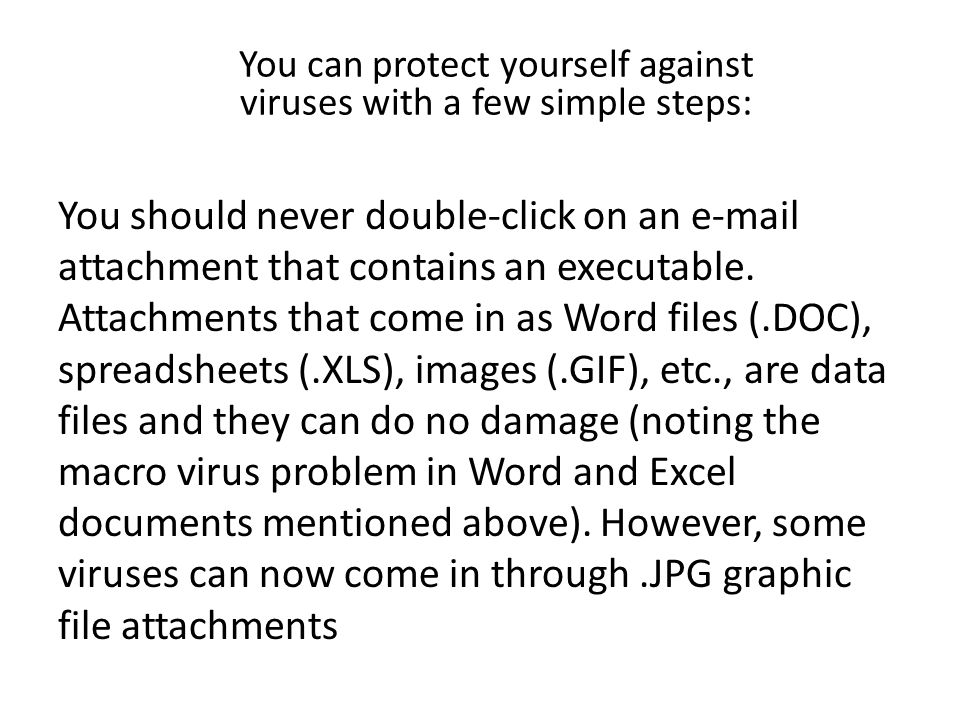 You should never double-click on an  attachment that contains an executable.