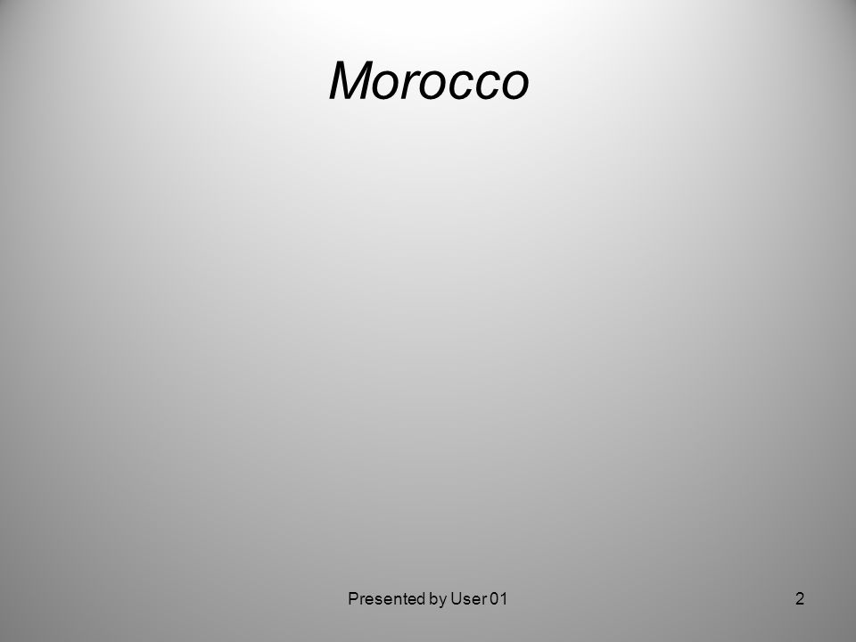 Morocco 2Presented by User 01