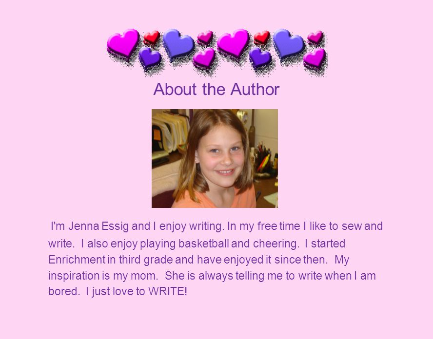 About the Author I m Jenna Essig and I enjoy writing.