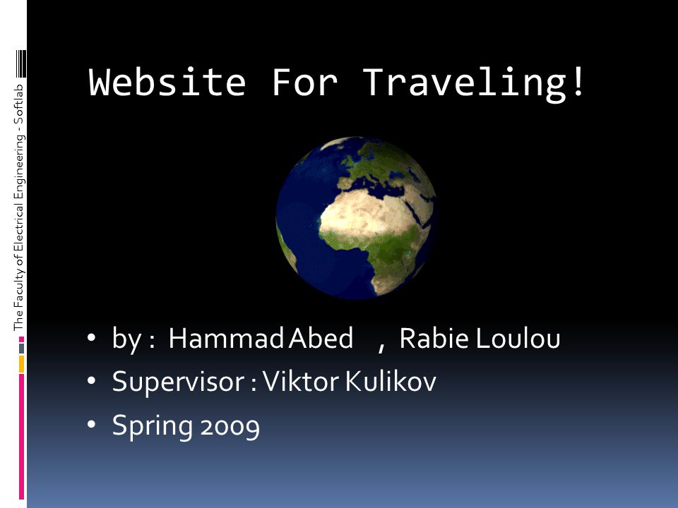Website For Traveling.
