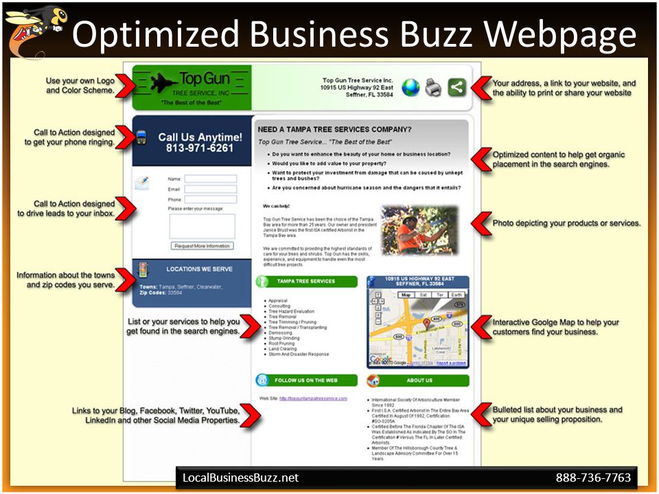 Optimized Business Buzz Webpage LocalBusinessBuzz.net